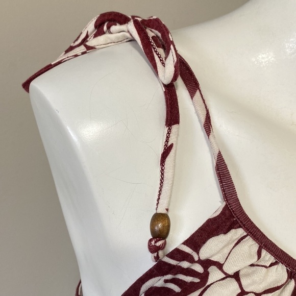 Tommy Bahama Burgundy Floral Tank Top Size XS - Picture 3 of 9